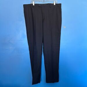 Dolce Roma Travel Luxe Modern Fit Dress Pants Men’s 40x30 Navy Blue Flat Front